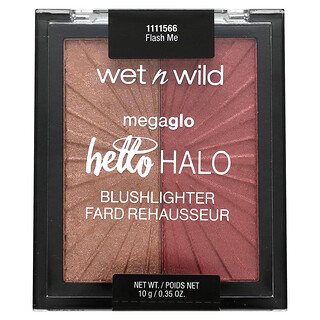 wet n wild‏, MegaGlo ، أحمر خدود Hello Halo ، 1111566 Flash Me ، 0.35 أونصة (10 جم)