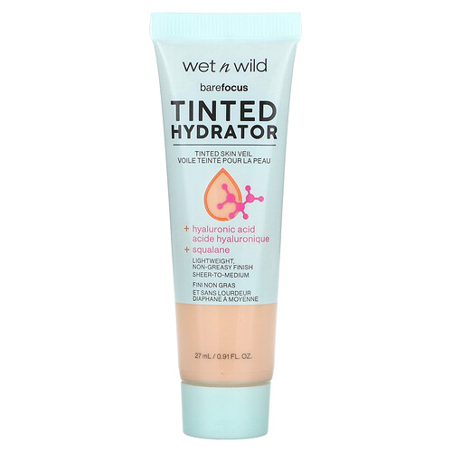 wet n wild, Barefocus, Tinted Hydrator, getönter Feuchtigkeitsspender, 1114059 Porcelain, 27 ml (0,91 fl. oz.)