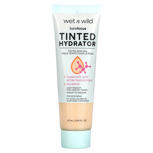 wet n wild, Barefocus, Tinted Hydrator, 1114060 Fair, 0.91 fl oz (27 ml)