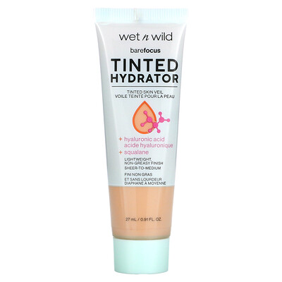 

Wet n Wild Barefocus, увлажняющий тональный крем, светлый, 27 мл (0,91 жидк. Унции)