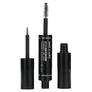 wet n wild, Brow Maximizer，粉末 + 凝膠組合，1115505 中褐色，1 支