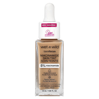 wet n wild, Barefocus，煙酰胺調色霜，1116090 天然淺色，1.08 液量盎司（32 毫升）