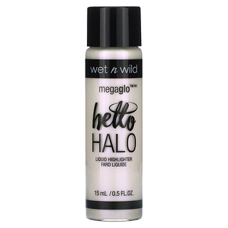 wet n wild, MegaGlo, Iluminador líquido Hello Halo, 303A Halográfico, 15 ml (0,5 oz. líq.)