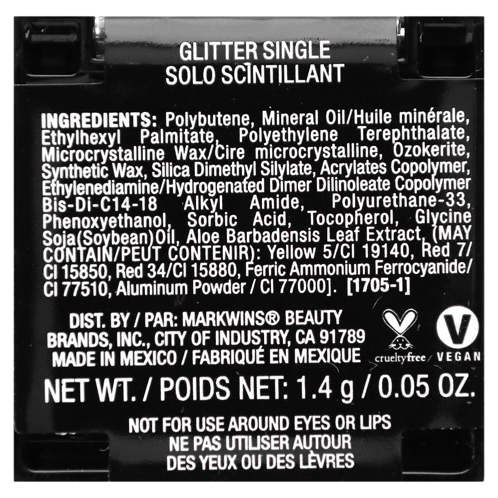 Glitter Single, 354C Brass, 0.05 oz (1.4 g) - Picture 2 of 4