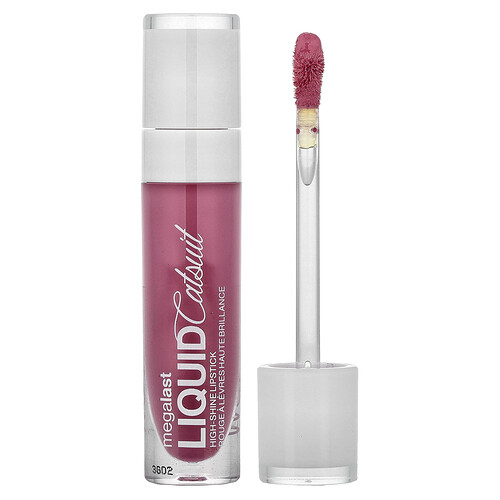 Wet n wild, MegaLast, Catsuit líquido, Lápiz labial de alto brillo, 942B Alerta de coqueteo, 5,7 g (0,2 oz)