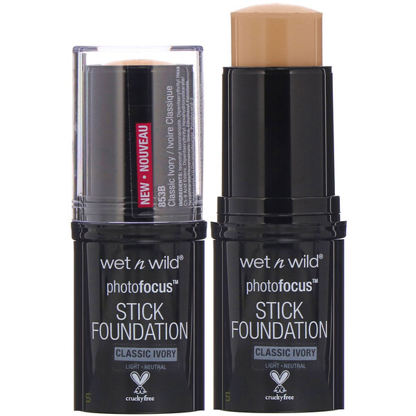 Wet n Wild, PhotoFocus Stick Foundation, Classic Ivory, 0.42 oz (12 g)