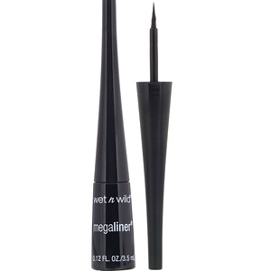 Отзывы о Wet n Wild, MegaLiner Liquid Eyeliner, Black, 0.12 fl oz (3.5 ml)