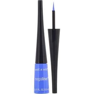 Отзывы о Wet n Wild, MegaLiner Liquid Eyeliner, Voltage Blue, 0.12 fl oz (3.5 ml)