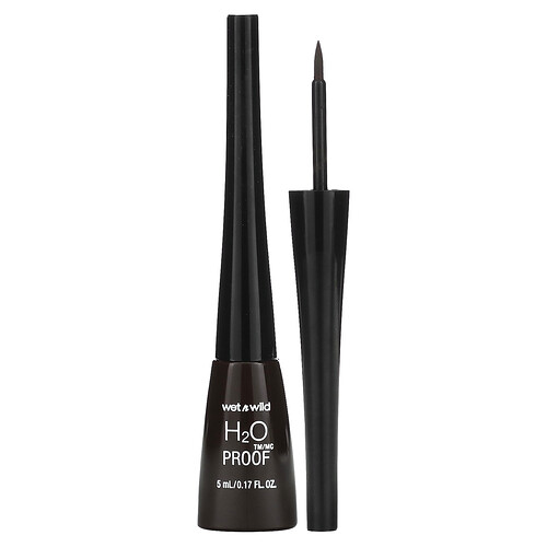 wet n wild, H2O Proof Liquid Eyeliner, 880 dunkelbraun, 5 ml (0,17 fl. oz.)