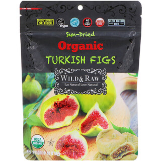 Nature's Wild Organic, Wild & Raw, Sun-Dried, Organic Turkish Figs, 6 oz (170 g)