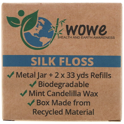 Wowe Silk Floss, Metal Jar + 2 Refills
