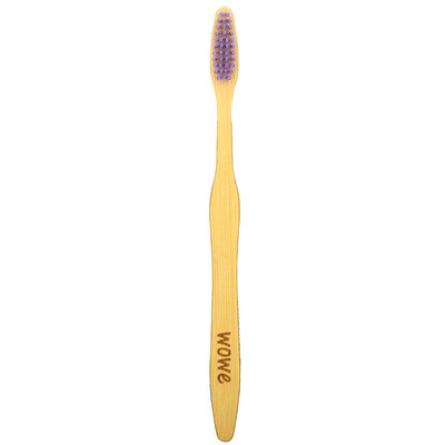 Wowe ColorBurst, Bamboo Toothbrush, Purple, 1 Toothbrush