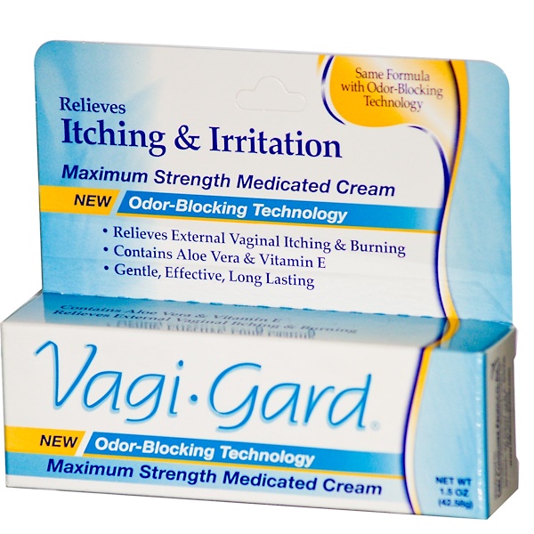 Women, Lake Consumer Products, Vagi-Gard, Maximum Strength Medicated Cream, 1.5 oz (42.58 g) (Discontinued Item) 