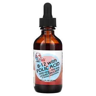 World Organic, B-12 met foliumzuur, 59 ml