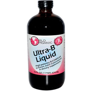 Отзывы о Ворлд Органик, Ultra-B Liquid, 16 fl oz (474 ml)