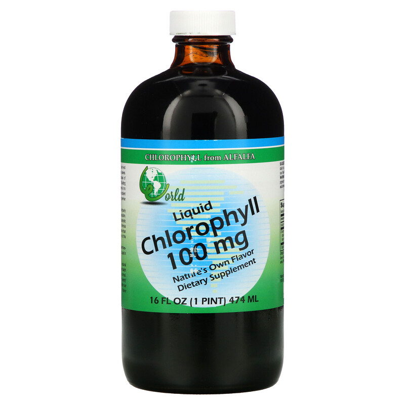World Organic, Liquid Chlorophyll, 100 mg, 16 fl oz (474 ml) iHerb
