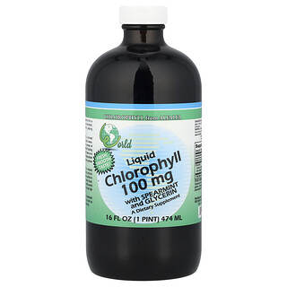 World Organic, жидкий хлорофилл с мятой и глицерином, 474 мл (16 жидк. унций)