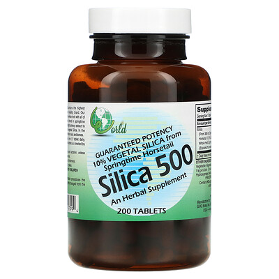 

World Organic Silica 500 200 Tablets