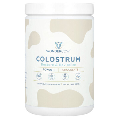 Product Image for Wondercow, Colostrum Powder, Chocolate, 7.4 oz (209 g)