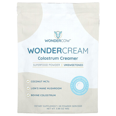Product Image for Wondercow, WonderCream, Colostrum Creamer, Unsweetened, 3.88 oz (110 g)