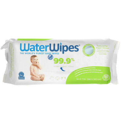 WaterWipes Текстурированные детские салфетки, 60 салфеток
