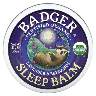 Badger, Orgânico, Bálsamo para o Sono, Lavanda e Bergamota, 21 g (0,75 oz)
