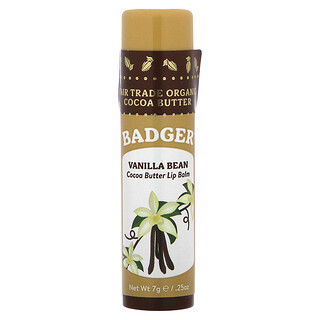 Badger, 有机，可可脂润唇膏，马达加斯加大豆味，0.25 盎司（7 克）