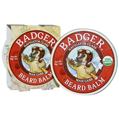 Badger Company Navigator Class Man Care, Beard Balm, 2 oz (56 g)