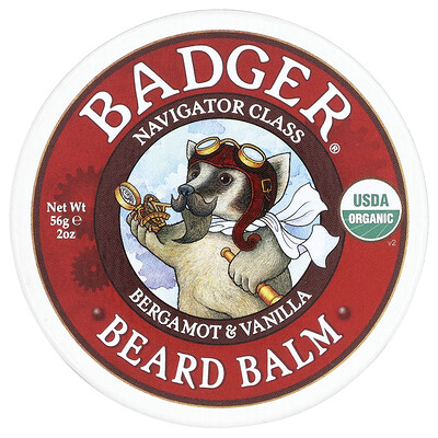Product Image for Badger, Beard Balm, Bergamot & Vanilla, 2 oz (56 g)