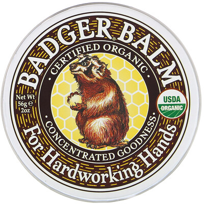 Купить Badger Company барсучий бальзам для рук, 56 г (2 унции)