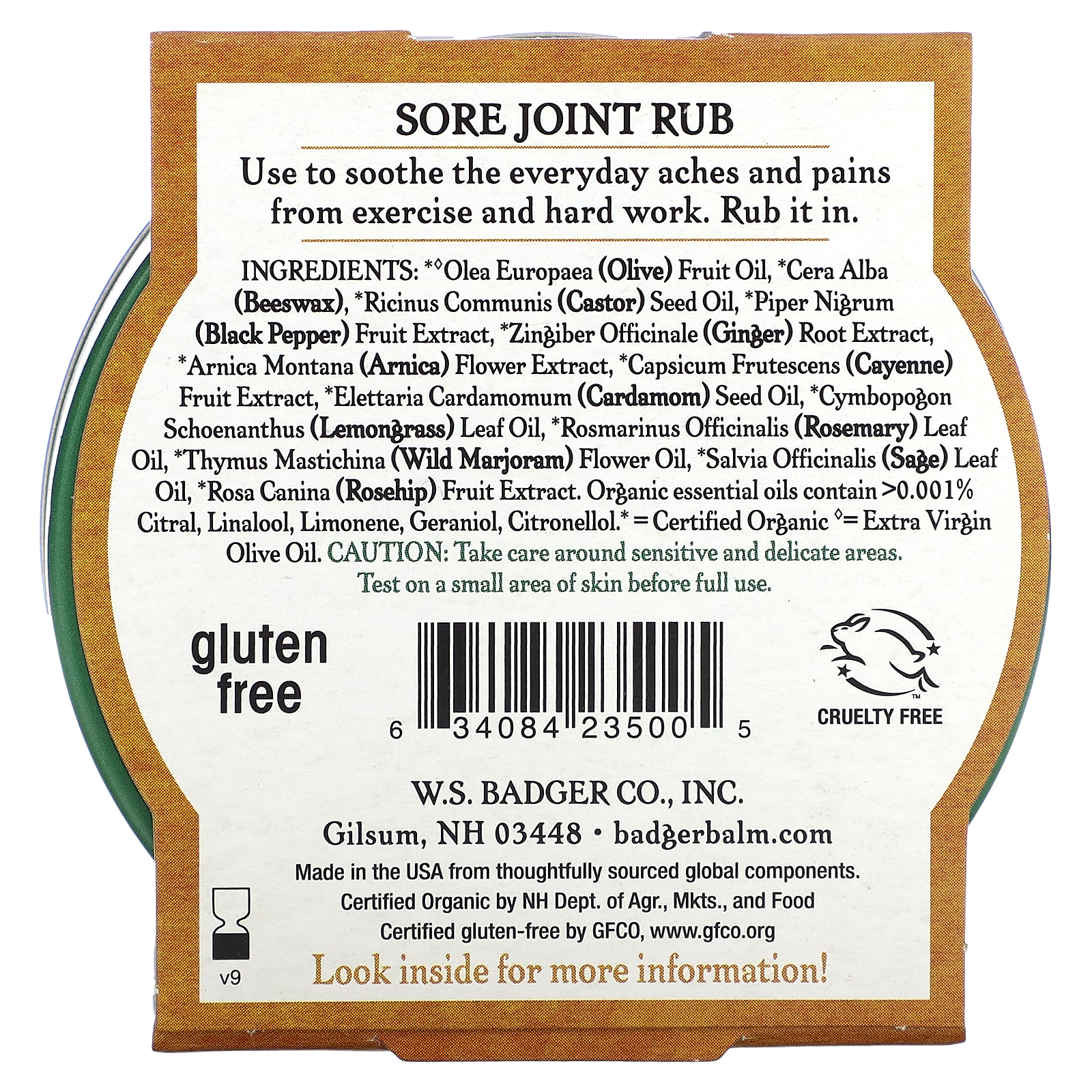 Badger Company, Sore Joint Rub, Arnica Blend, 2 oz (56 g)