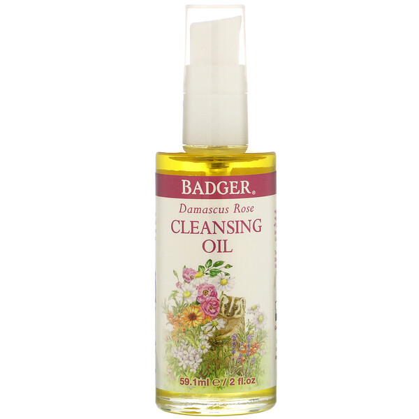 Badger Company, Face Care, Damascus Rose Cleansing Oil, 2 fl oz (59.1