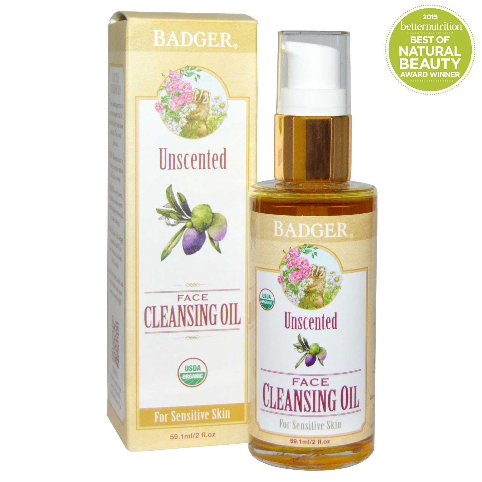 Badger Company 無香フェイスクレンジングオイル 敏感肌用 2 Fl Oz 59 1 Ml Iherb