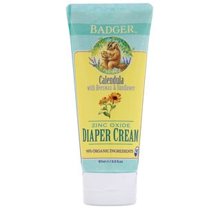 Отзывы о Бадгер компания, Diaper Cream, Calendula with Beeswax & Sunflower, 2.9 fl oz (87 ml)