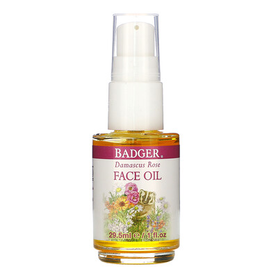 Badger Company Face Care, масло для лица дамасской розы, 29,5 мл (1 жидк. Унция)