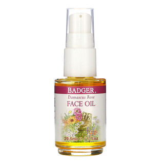 Badger Company, Face Care, масло для лица дамасской розы, 29,5 мл (1 жидк. Унция)