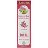 Badger Company, Body Oil, Damascus Rose, 4 fl oz (118 ml)