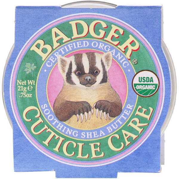 Badger Company, Organic Cuticle אורגני, חמאת שיאה מרגיעה, 21 גר' (0.75 oz)
