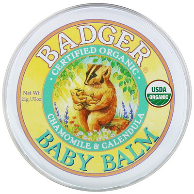 Купить Badger Company Детский бальзам, ромашка и календула, 21 г (0.75 унции)