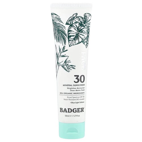 Badger, Face, Mineral Sunscreen, SPF 30, 1.7 fl oz (50 ml)
