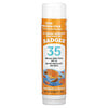 Badger Company, Niños, Protector solar mineral natural en barra para el rostro, FPS 35 PA+++, Mandarina y vainilla, 18,4 g (0,65 oz)