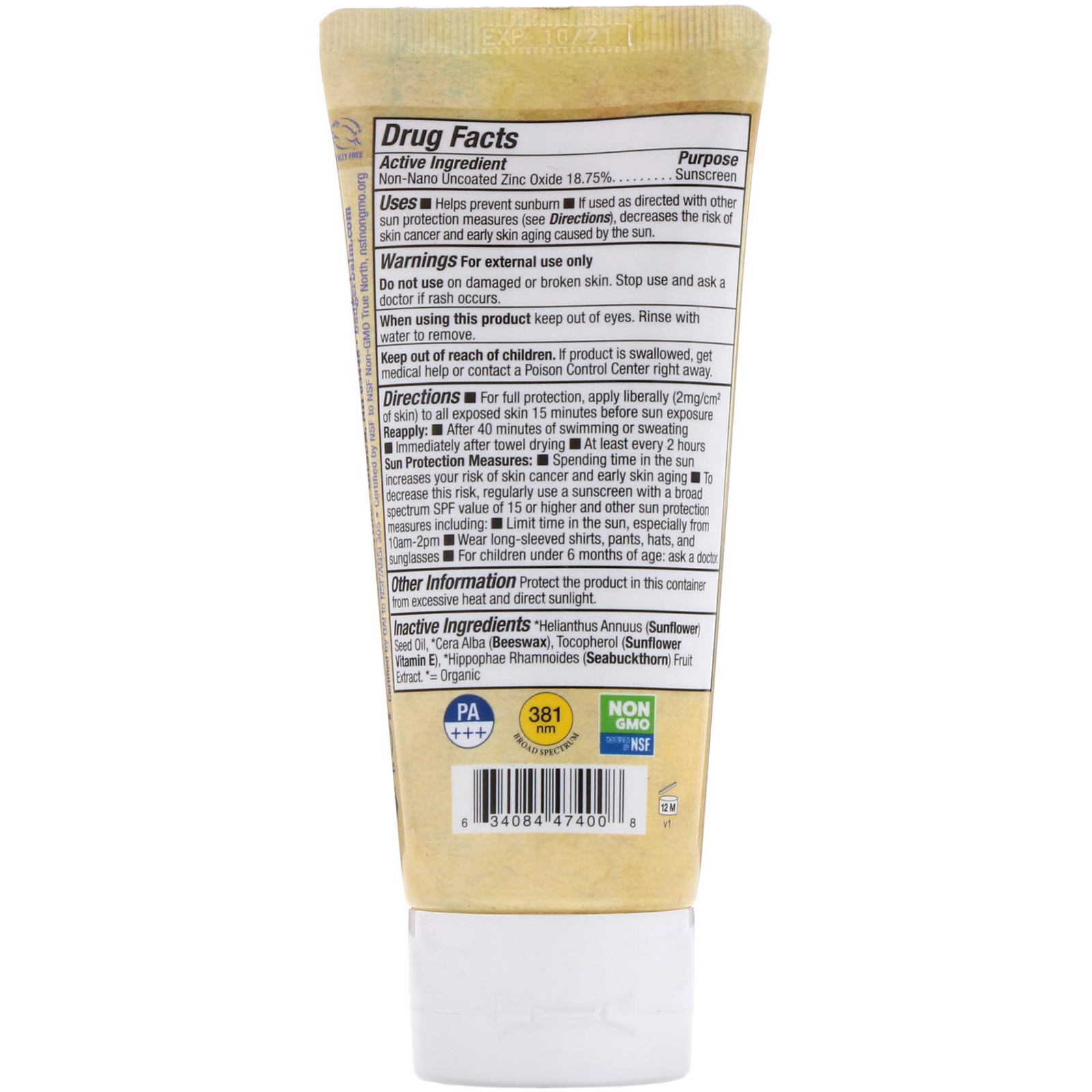 badger sunscreen cream and lotion