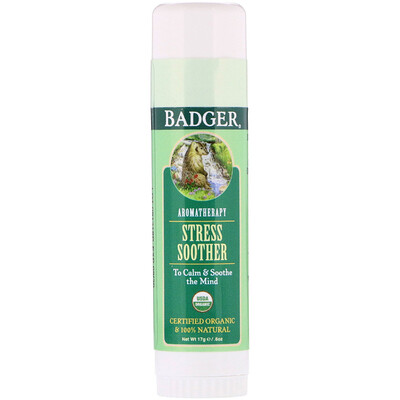 Badger Company Средство против стресса, мандарин и розмарин, 0,60 унц. (17 г)