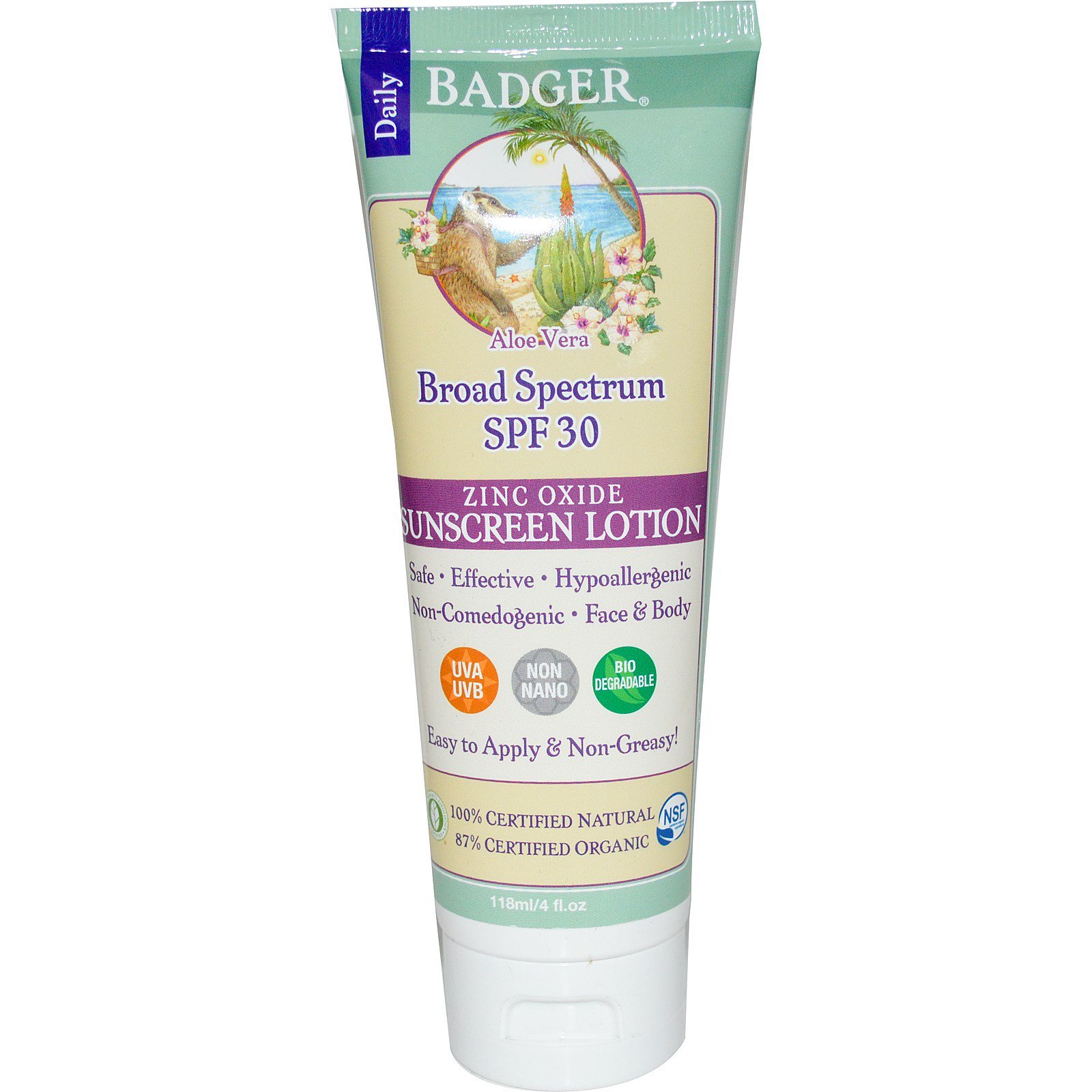 badger sunscreen cream and lotion