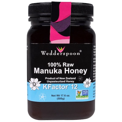 Wedderspoon 100%原生麥盧卡蜂蜜,KFactor 12,17.6盎司(500克)