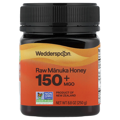 Wedderspoon Raw Manuka Honey, 150+ MGO, 8.8 oz (250 g)