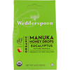 Wedderspoon, Organic Manuka Honey Drops, Eucalyptus with Bee Propolis, 4 oz (120 g)