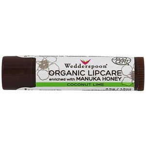 Отзывы о Веддерспун, Organic Lipcare, Coconut Lime, 0.15 oz (4.5 g)