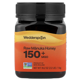 Wedderspoon, Rå monofloral Manuka-honning, KFactor™ 16, 1 kg