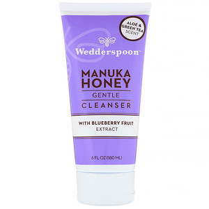 Отзывы о Веддерспун, Manuka Honey, Gentle Cleanser, With Blueberry Fruit Extract, Aloe & Green Tea Scent, 6 fl oz (180 ml)